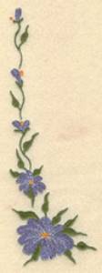 Picture of Forget Me Not Vertical Machine Embroidery Design