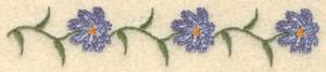 Picture of Forget Me Not Row Machine Embroidery Design