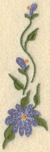 Picture of Forget Me Not Horizontal Small Machine Embroidery Design