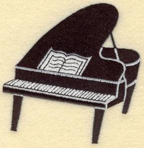 Picture of Piano Machine Embroidery Design