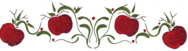 Picture of Apple Vine Border Machine Embroidery Design