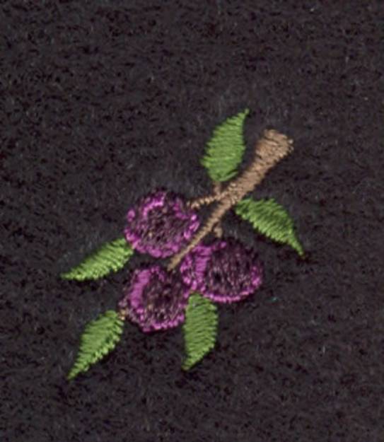 Picture of Purple Grapes Machine Embroidery Design