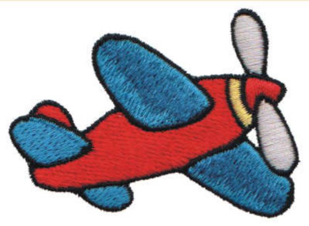 Picture of Airplane Toy Machine Embroidery Design