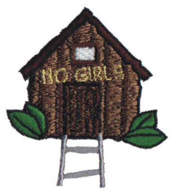 Picture of Tree House Machine Embroidery Design