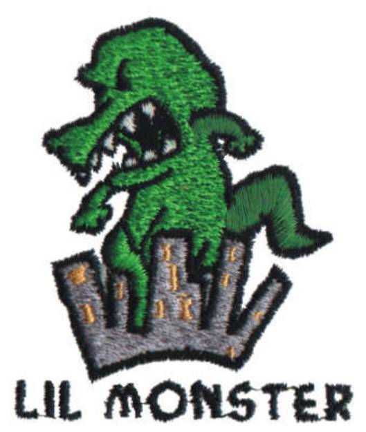 Picture of Lil Monster Machine Embroidery Design