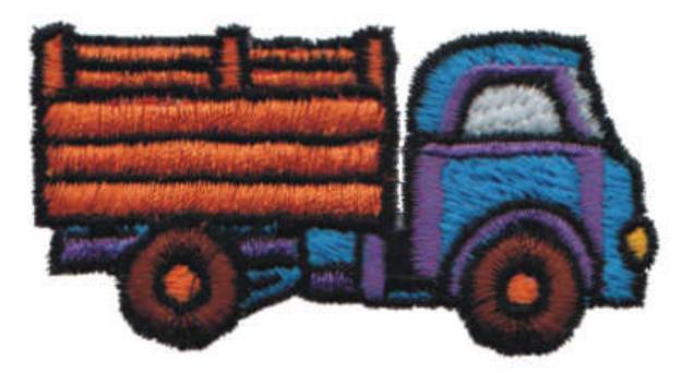 Picture of Toy Truck Machine Embroidery Design