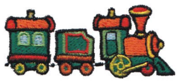 Picture of Toy Train Machine Embroidery Design