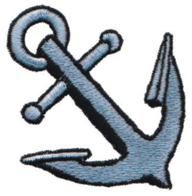 Picture of Ship Anchor Machine Embroidery Design