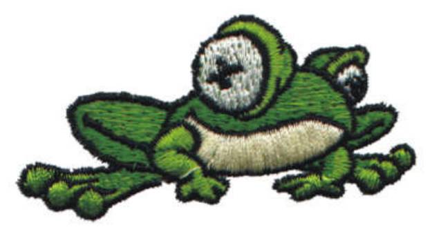 Picture of Pet Frog Machine Embroidery Design
