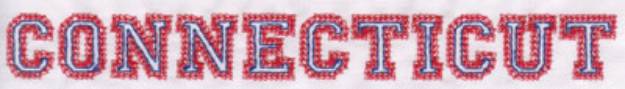 Picture of Connecticut Machine Embroidery Design