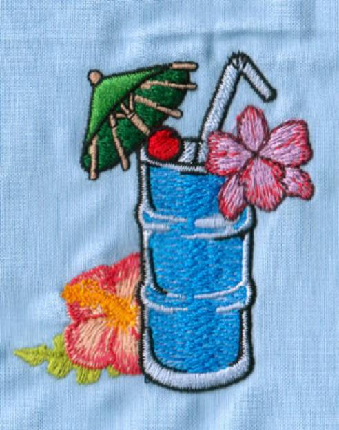 Picture of Hawaiian Drink Machine Embroidery Design