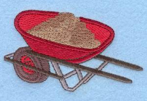 Picture of Wheelbarrow Machine Embroidery Design