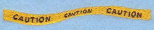 Picture of Caution Sign Machine Embroidery Design