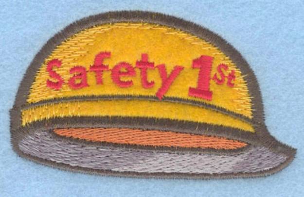 Picture of Safety Helmet Machine Embroidery Design