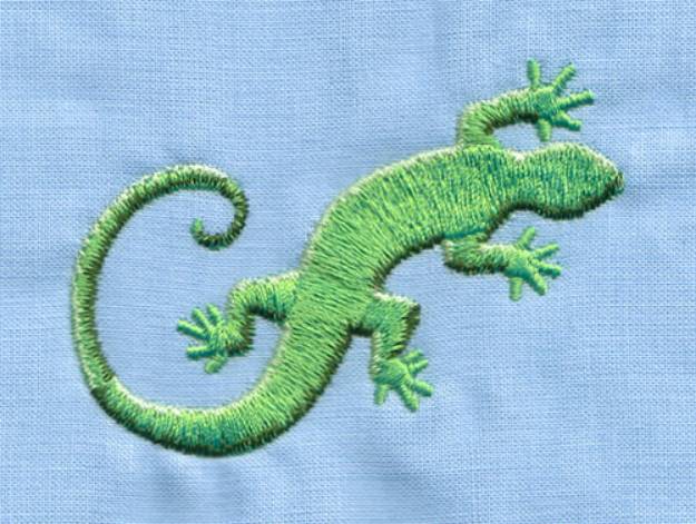 Picture of Gecko Lizard Machine Embroidery Design