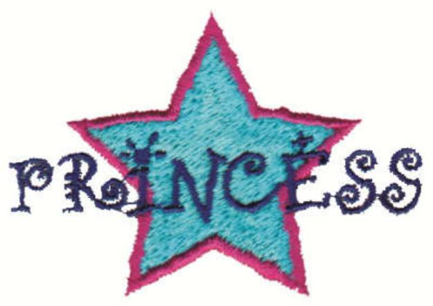 Picture of Princess Machine Embroidery Design