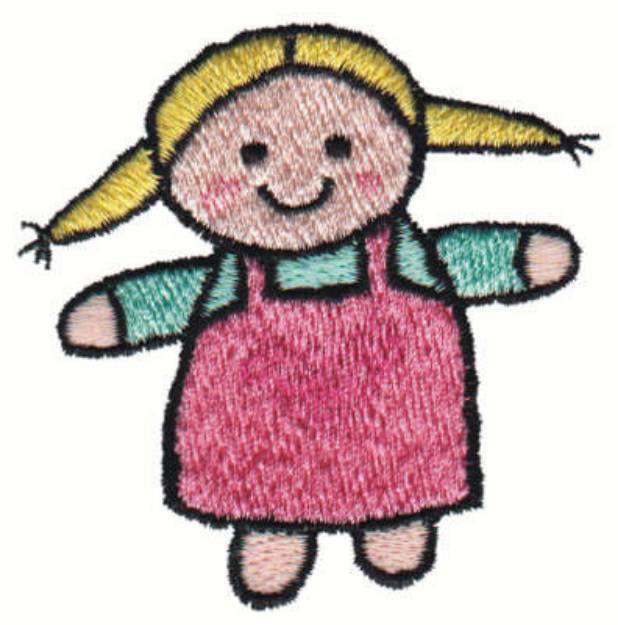 Picture of Stuffed Dolly Machine Embroidery Design