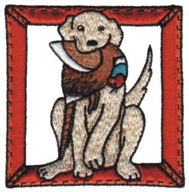 Picture of Hunting Dog Machine Embroidery Design