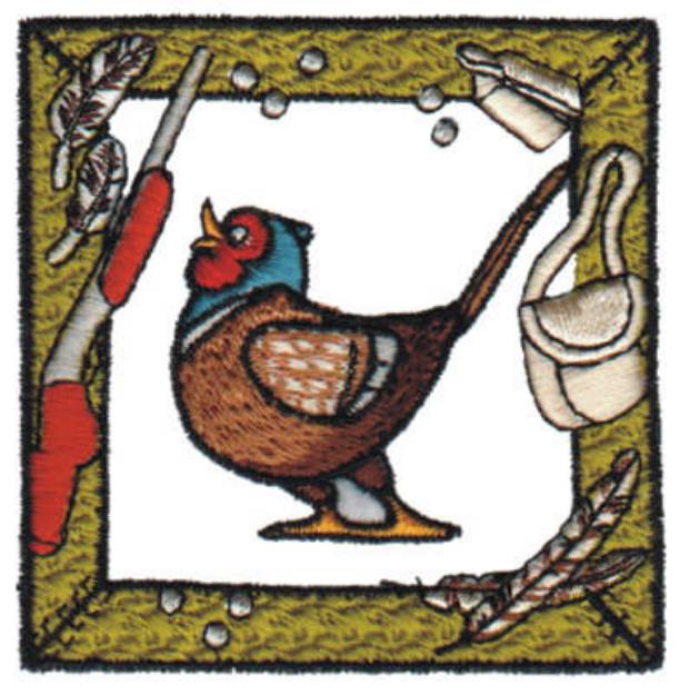 Picture of Pheasant Hunt Machine Embroidery Design
