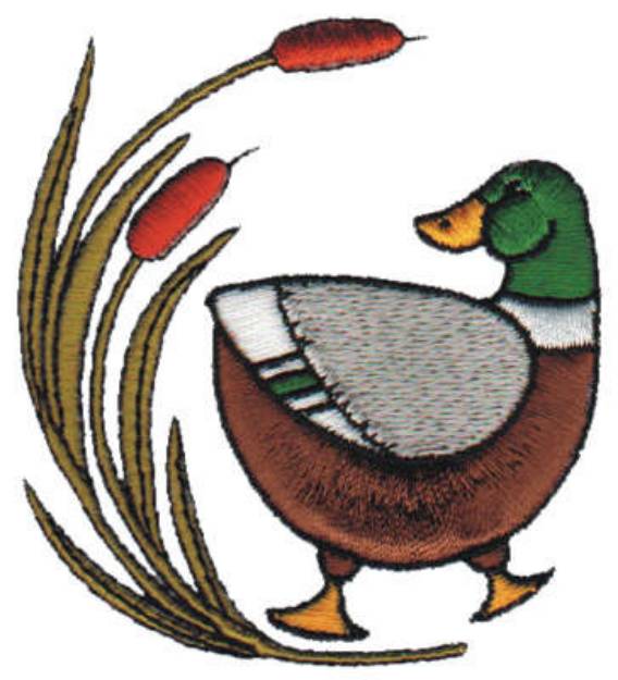 Picture of Duck Machine Embroidery Design