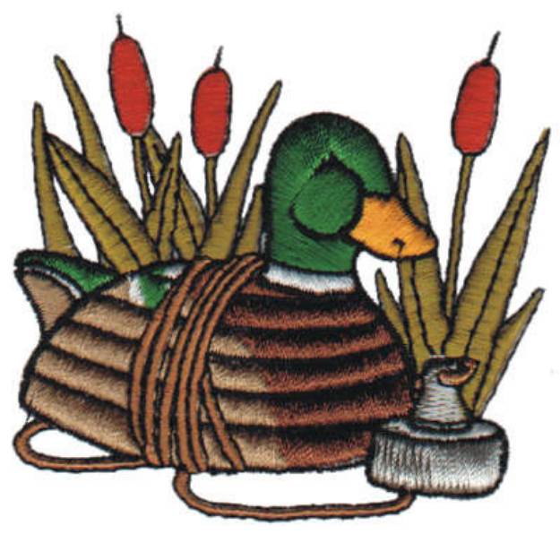 Picture of Decoy Duck Machine Embroidery Design
