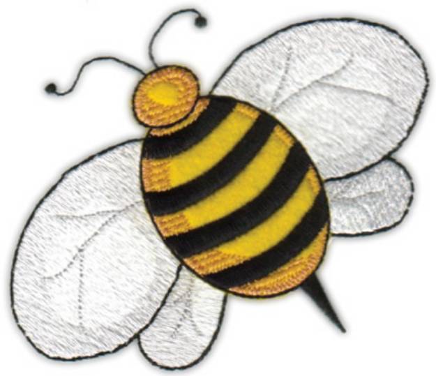 Picture of Bee  Applique Machine Embroidery Design