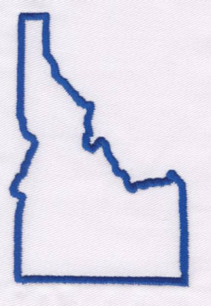 Picture of Idaho Outline Machine Embroidery Design