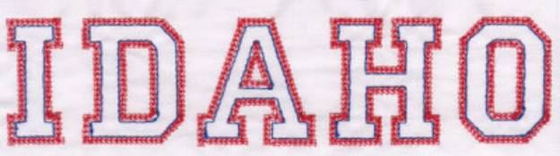 Picture of Idaho Machine Embroidery Design