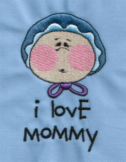 Picture of I Love Mommy Machine Embroidery Design