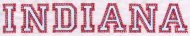 Picture of Indiana Machine Embroidery Design