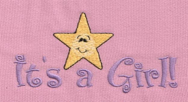 Picture of Its A Girl! Machine Embroidery Design