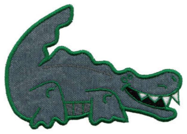 Picture of Alligator Applique Machine Embroidery Design