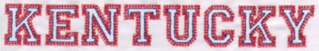 Picture of Kentucky Machine Embroidery Design