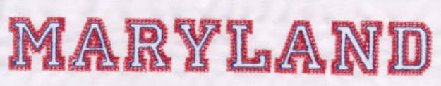 Picture of Maryland Machine Embroidery Design