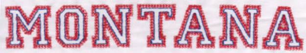 Picture of Montana Machine Embroidery Design