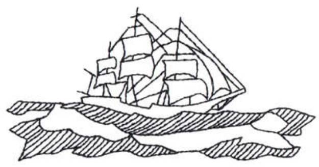 Picture of Clipper Ship Machine Embroidery Design