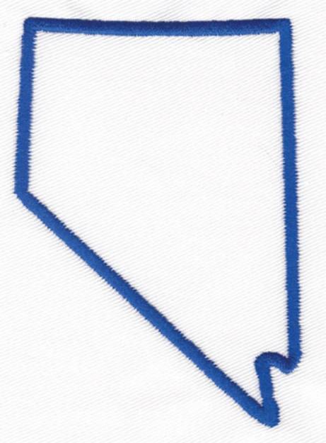 Picture of Nevada Outline Machine Embroidery Design