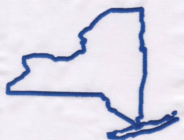 Picture of New York Outline Machine Embroidery Design