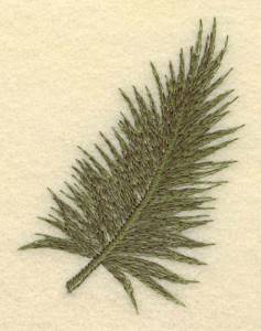 Picture of Palm Frond Machine Embroidery Design