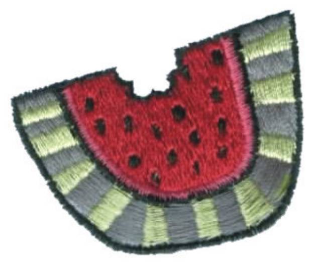 Picture of Chunk Of Watermelon Machine Embroidery Design