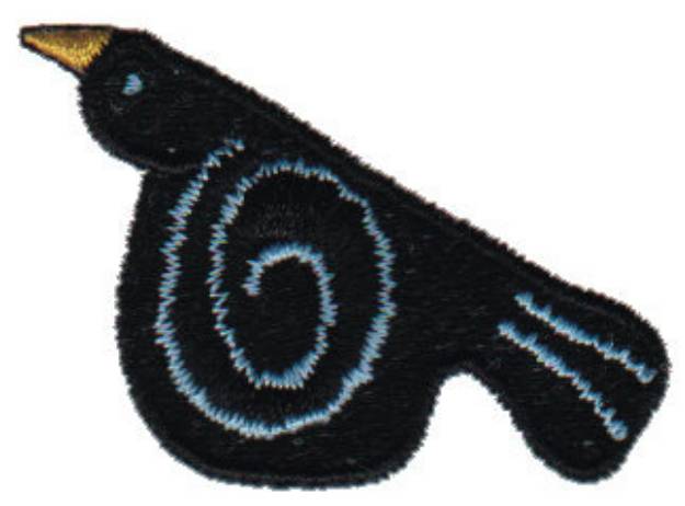 Picture of Crow Machine Embroidery Design
