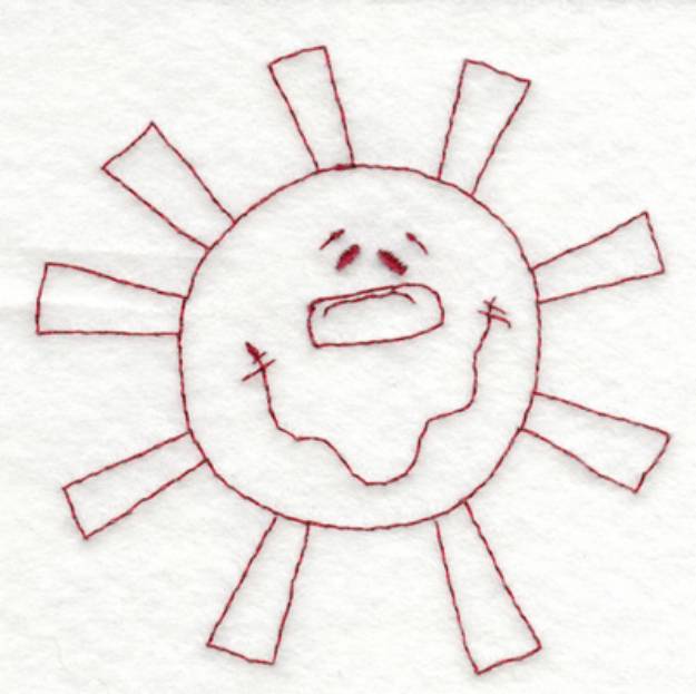 Picture of Sun Machine Embroidery Design