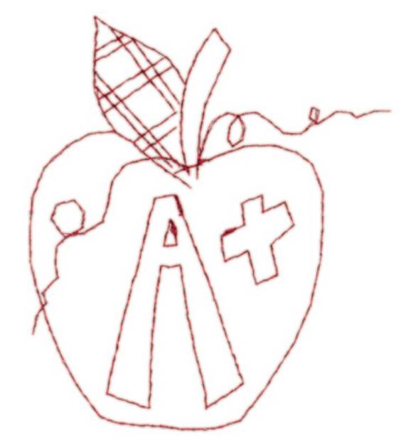 Picture of Apple A+ Machine Embroidery Design
