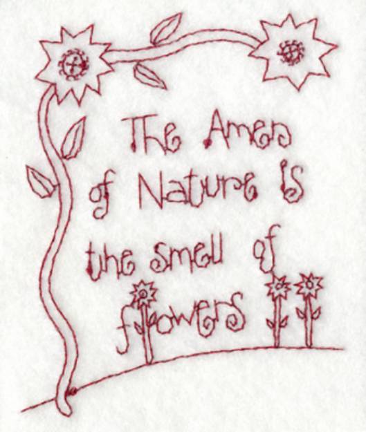 Picture of Smell Of Flowers Machine Embroidery Design