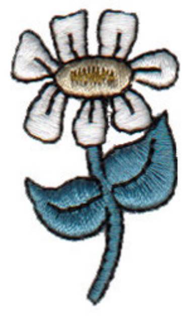 Picture of Daisy Flower Machine Embroidery Design