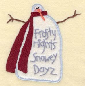 Picture of Frosty Nights Machine Embroidery Design