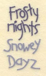 Picture of Snowey Dayz Machine Embroidery Design