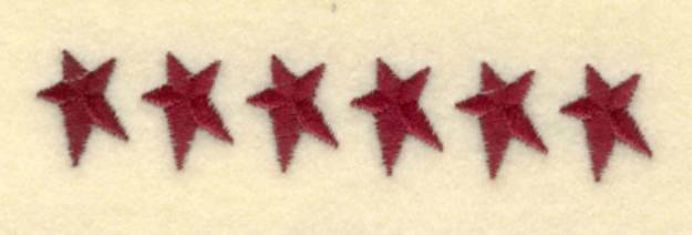 Picture of Small Identical Stars Machine Embroidery Design