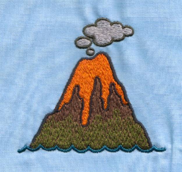 Picture of Volcano Machine Embroidery Design