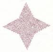 Picture of Stipple Four Point Star Machine Embroidery Design